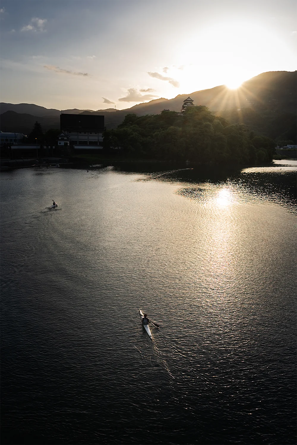 @masa.a_photo 肱川の夕景（大洲市）