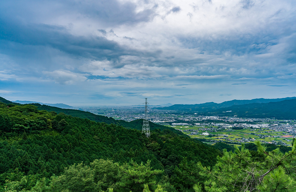 展望台から見える東温の景色