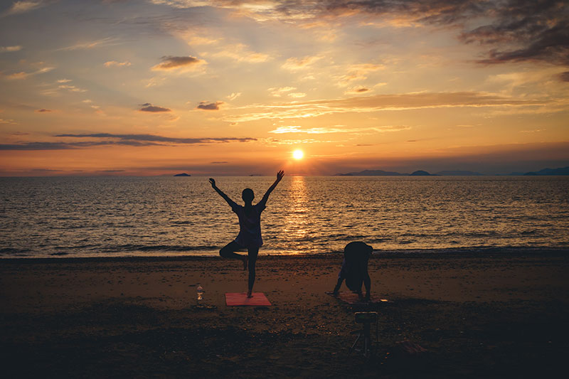 「だるま夕日」が見られるかも。隠れた夕日スポット。